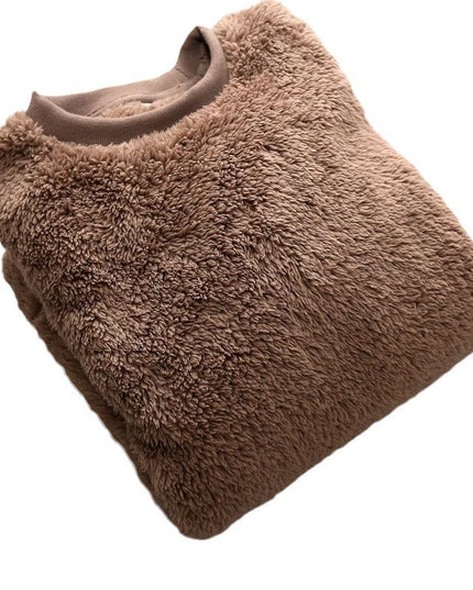 Autumn And Winter Plus Size Men's Round Neck Pullover Keep Warm Sweater