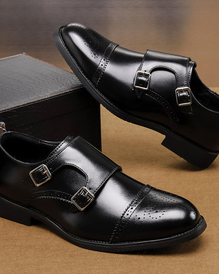 Low-top Leather Shoes Fashion British Style Business Formal Wear Casual Men's Shoes