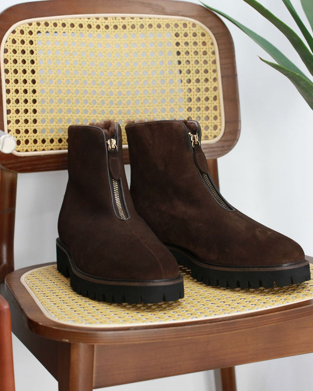 British Thick Height Increasing Snow Boots Platform Boots