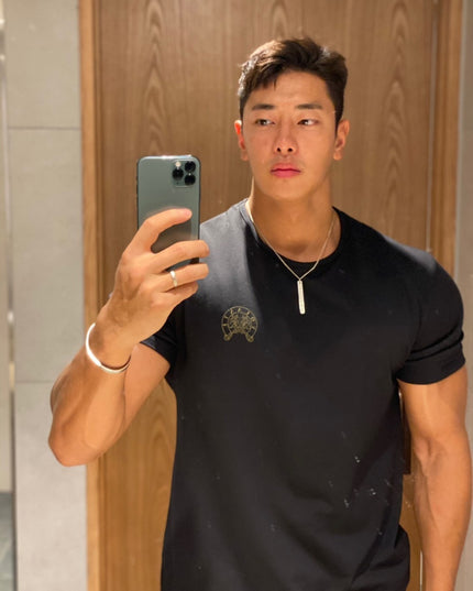 Men's Short Sleeve Slim Stretch Fitness T-shirt