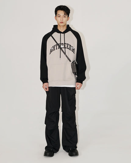 Men's Sweatshirt Vintage Letter Print Sports Hoodie