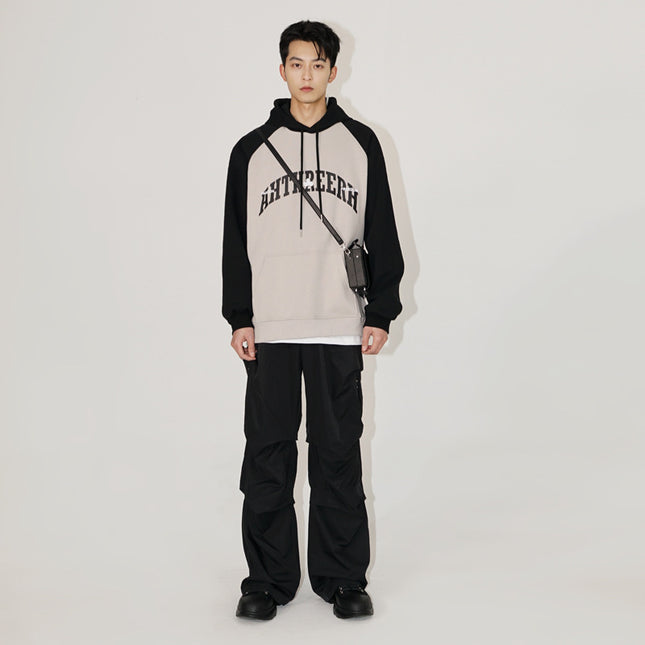 Men's Sweatshirt Vintage Letter Print Sports Hoodie