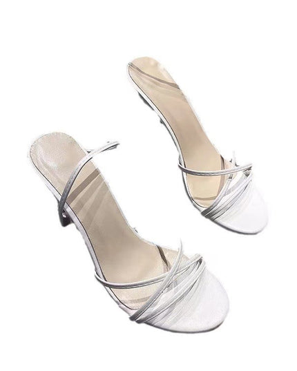 High Heel Sandals Women's Round Toe Strap Stiletto Heel