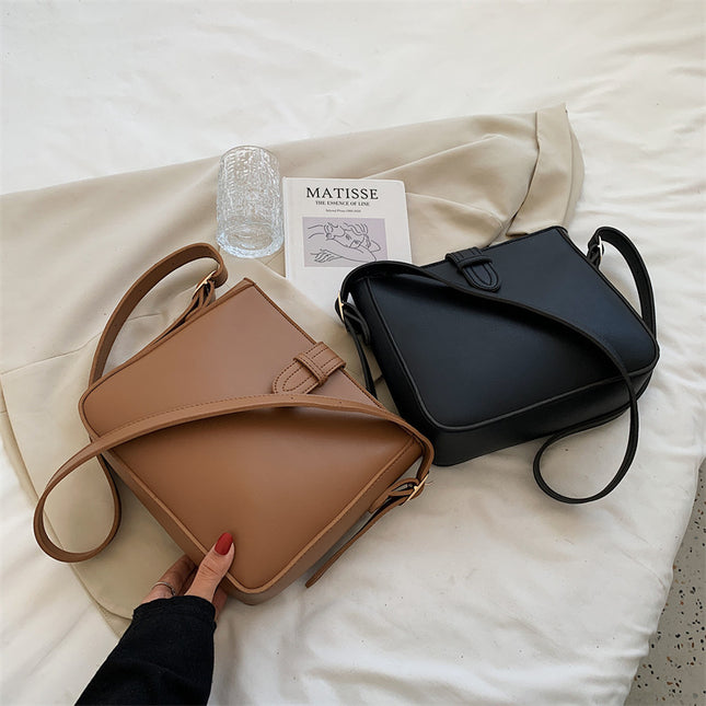 Fashion Large Capacity Shoulder Messenger Commuter Bucket Bag