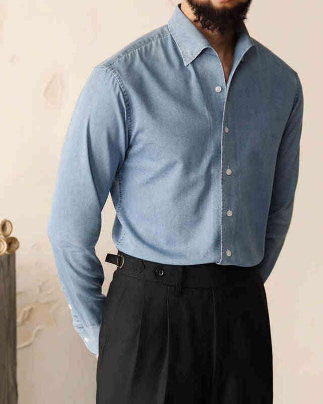 Business Loose Iron Free Solid Color Top