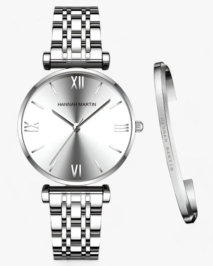 Women's Solid Stainless Steel Band Watch