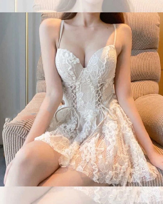 Women's Sling One-piece Skirt Swimsuit