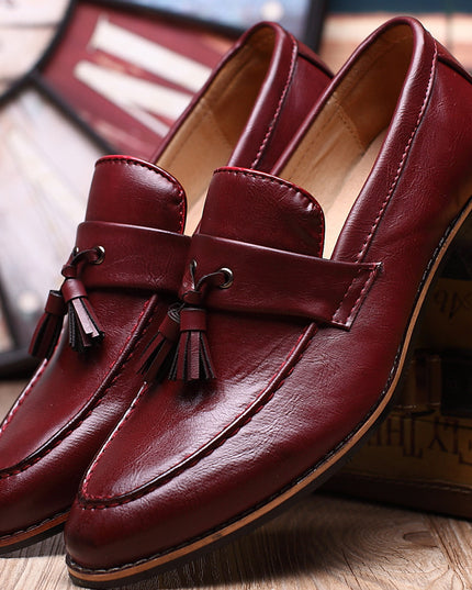 British Retro Slip-on Tassel Loafers Men's Casual