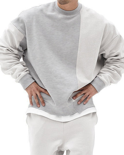 Solid Color Round Neck Sweater Korean Style Fashion Brand Loose