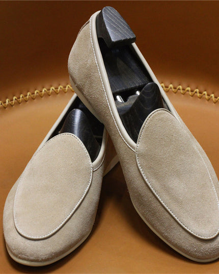 Men's Casual Retro Leather Slip On Shoes