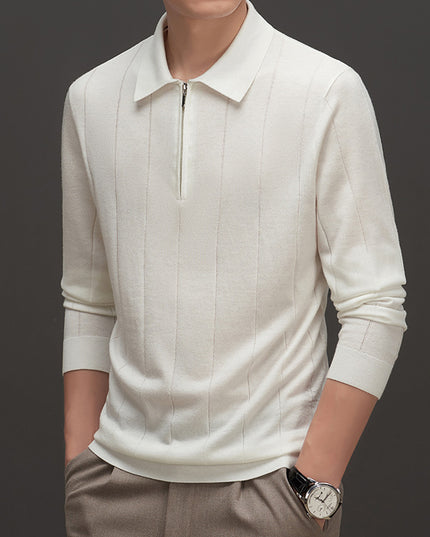 Striped Color Collision Design Bottoming Shirt