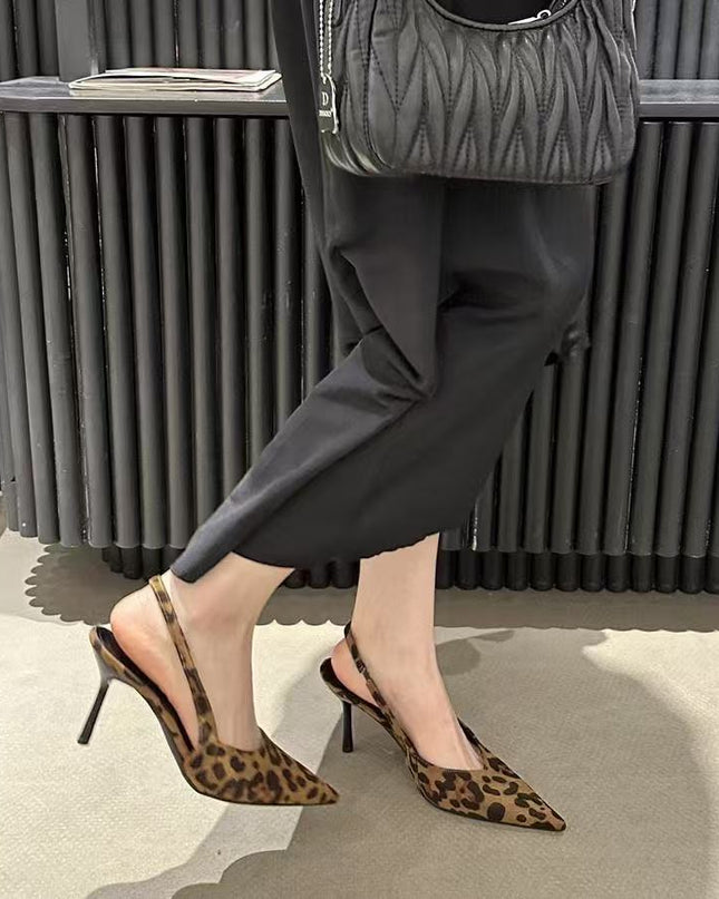 Women's Fashion Pointed Plus Size Slip-on High Heels