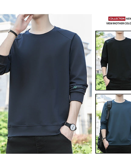 Brushed Hoody Men's Plus Sized And Lengthened Sleeves T-shirt