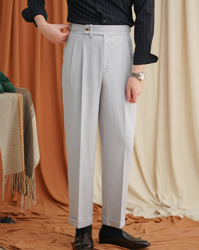 Linen Men's Summer Light Breathable Straight Pants