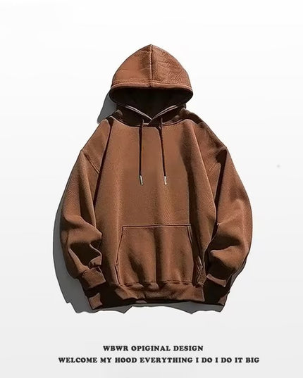 Sweater Men's Fashionable Solid Color Hooded