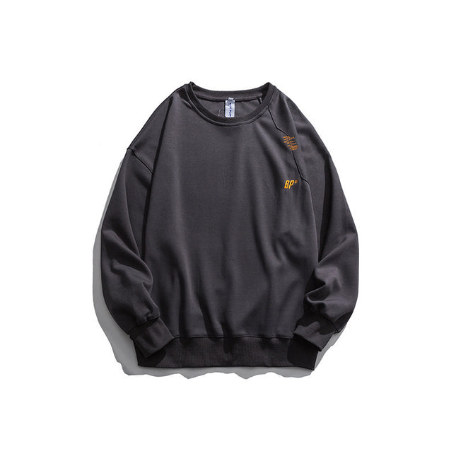 Men's Solid Color Casual Loose Sweatshirt