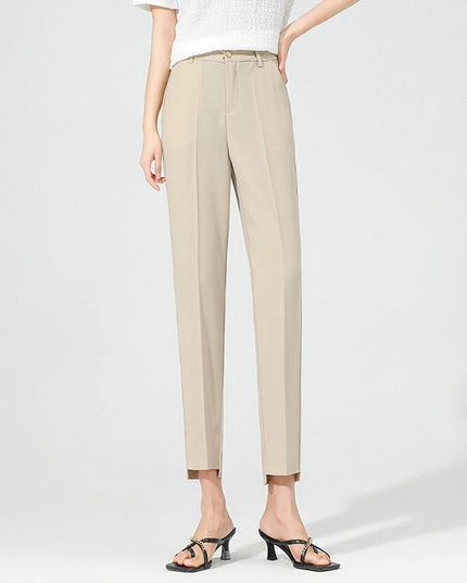 Cropped Harem Suit Pants Women's Loose Casual Cigarette Pants