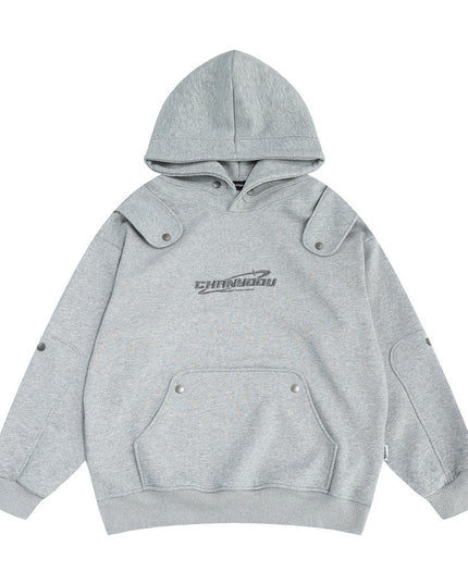 Men's Loose Pullover Personality Printed Hoodie