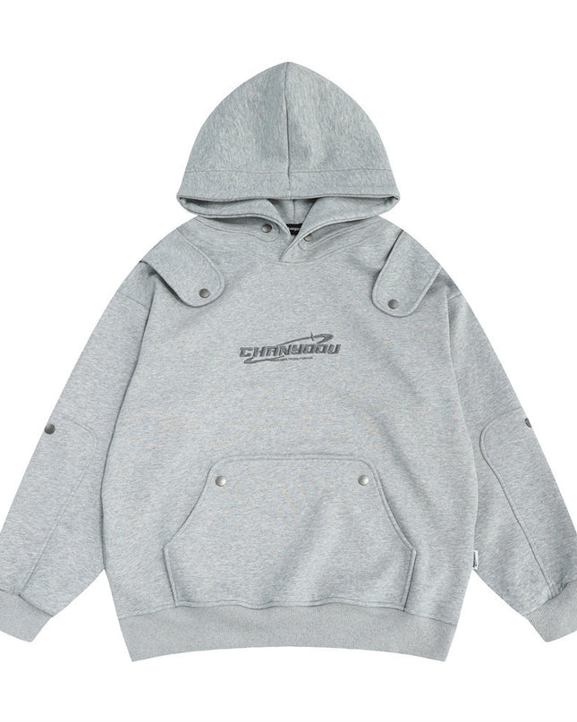 Men's Loose Pullover Personality Printed Hoodie