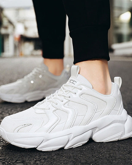 All-match Casual Sports Running Black Increased Mesh Tide Shoes