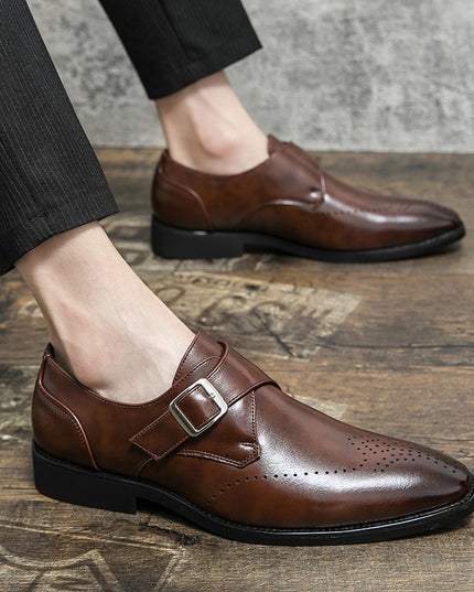 Plus Size Autumn Leisure Men's Breathable Leather Shoes