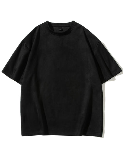 American Retro Short Sleeve T-shirt Men's Suede Loose