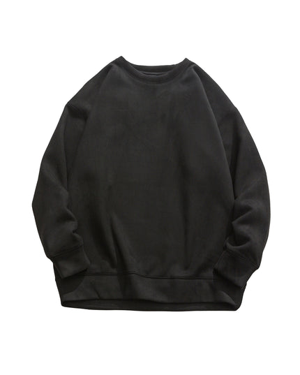 Suede No Hat Rope Hooded Sweater For Men