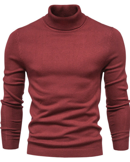 Men's Solid Color Pullover Sweater