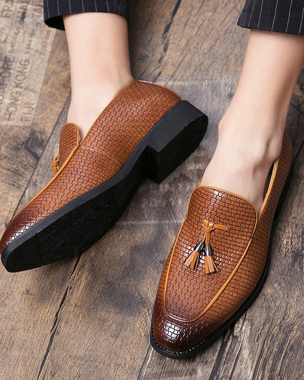 Pointed Men's Slip On Leather Shoes
