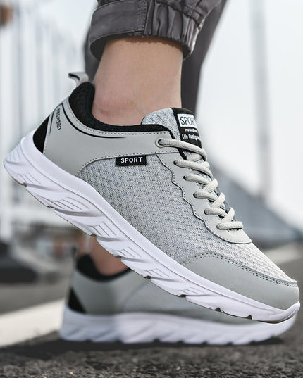 Sports Shoes Men's Shoes Mesh Casual Solid Soft Sole Large Size