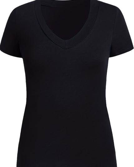 Women's V-neck Slim-fit Top