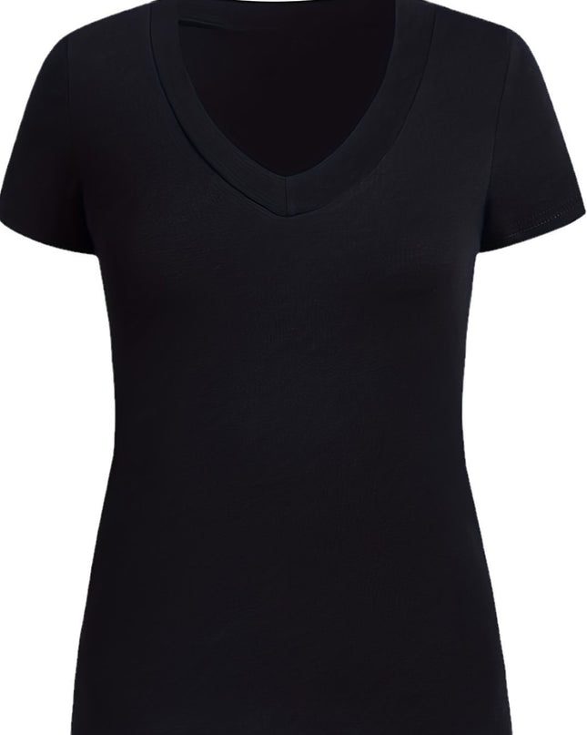 Women's V-neck Slim-fit Top