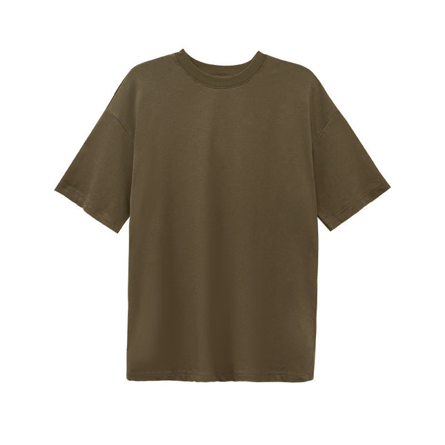 Quick-drying Breathable Round Neck Solid Color Basic Te Outdoor Loose Short-sleeved T-shirt