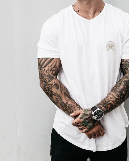Men's Short Sleeve Slim Stretch Fitness T-shirt