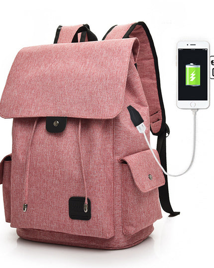 Fashion USB Charging Laptop Backpack For Women Men Backpack SchoolBag Female Mochila Backpacks For Teenage Girls Travel Backpack
