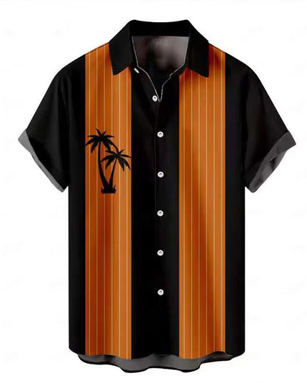 Hawaiian Men's Summer 3D Printed Short-sleeved Shirt