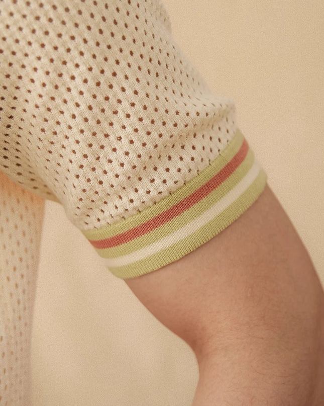 Refreshing Vacation Casual Pure Cotton Hollow Short Sleeve
