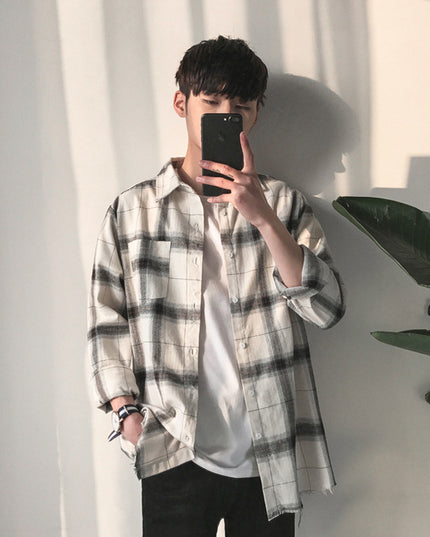 Loose And Versatile Student Handsome Shirt Thin