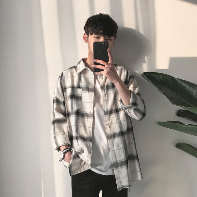 Loose And Versatile Student Handsome Shirt Thin