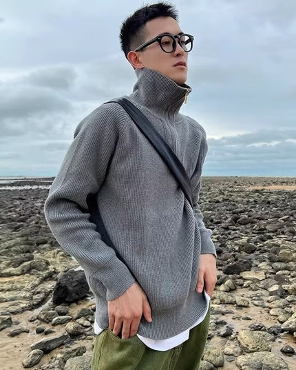 Autumn And Winter Long Sleeves Knitwear Coat