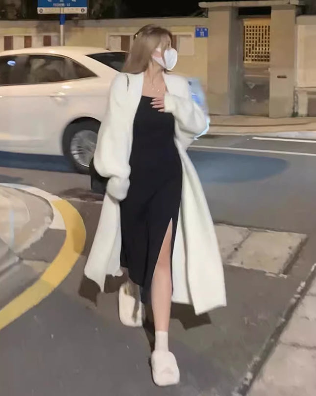 Soft Glutinous Knitted Cardigan Sweater For Women Autumn And Winter New Loose