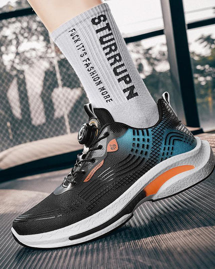 Fashionable Mesh Breathable Rotating Buckle Sneaker