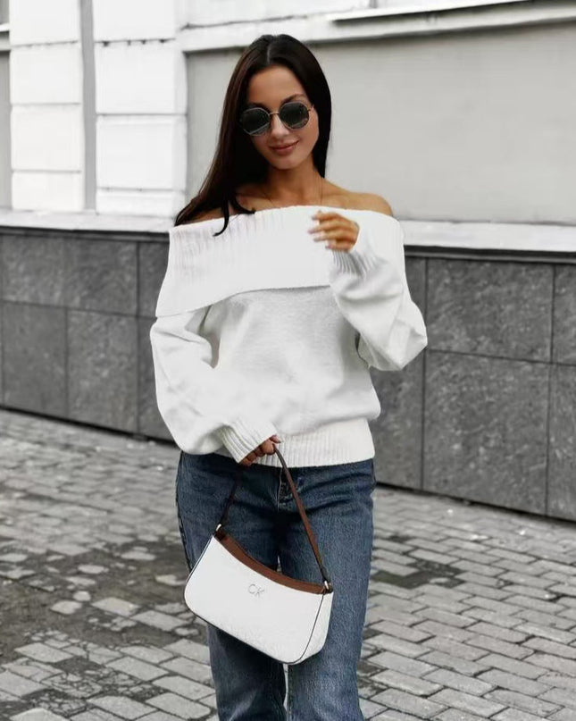 Sexy Off-the-shoulder Off-the-shoulder Sweater
