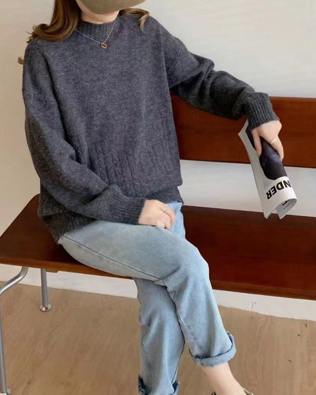 Autumn And Winter New Twist Simple Comfortable Sweater Bottoming Shirt