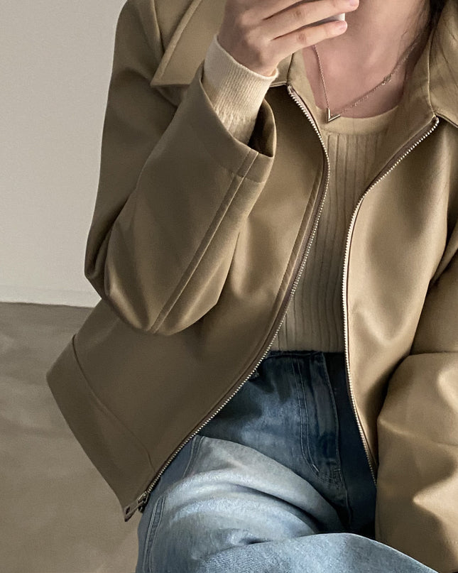 Handsome Cool Girl Versatile Motorcycle Jacket
