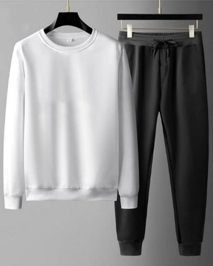 Round Neck Sweatshirt And Sweatpants Fashion Sports Men Suit