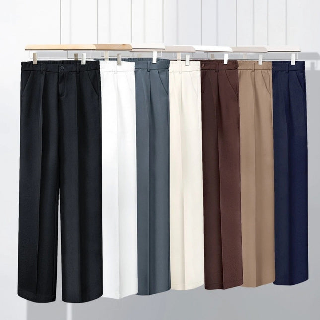 Men's Suit Straight-leg Loose Drooping Casual Pants Trousers