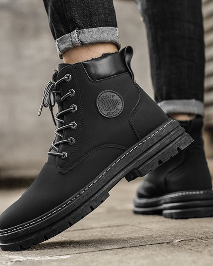 Men's High-top Warm Martin Boots Thickened