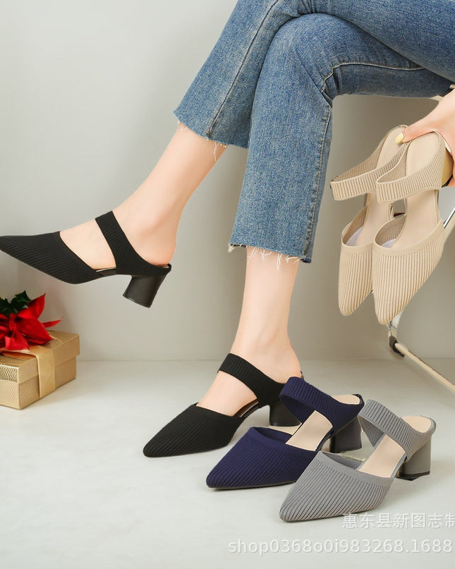 Casual Simple Pointed Toe Shallow Mouth Women's High Heels