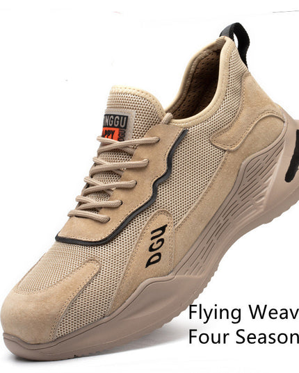 Men's Safety Shoes Anti-smashing And Anti-piercing Steel Toe